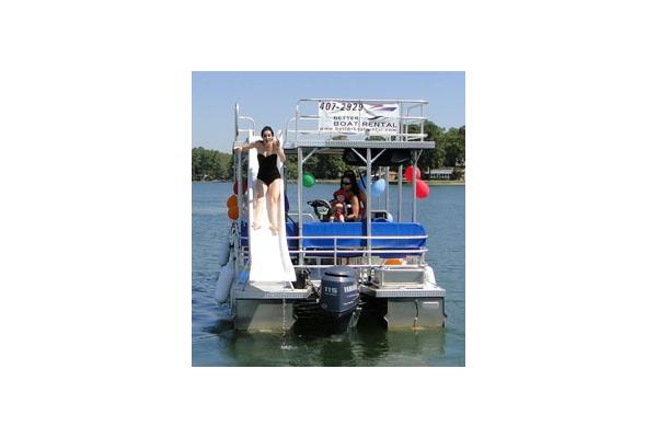 27' Double Deck Pontoon with Water Slide