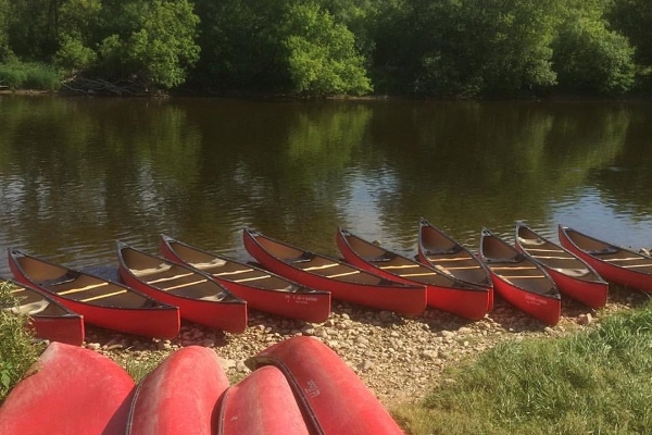 All lined up waiting for the paddle season to begin