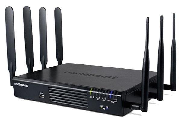 Cradlepoint AER2100 shown w/Optional Dual LTE Modems & Dual-Band 2.4/5GHz Wi-Fi