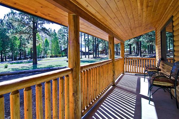 Juniper Cabin front deck