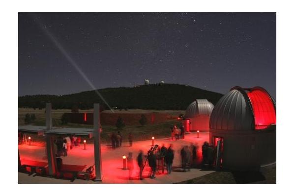 Star Party viewing in progress at the Rebecca Gale Telescope Park