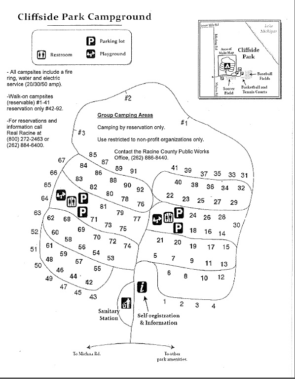 Racine County Campgrounds Reservation Office Sturtevant, WI