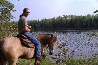 At the lake.