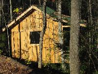 Rustic cabins with twin or queen bed