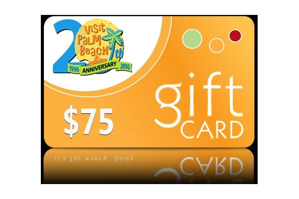 $75 Visit Palm Beach Gift Card