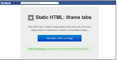 FB static HTML