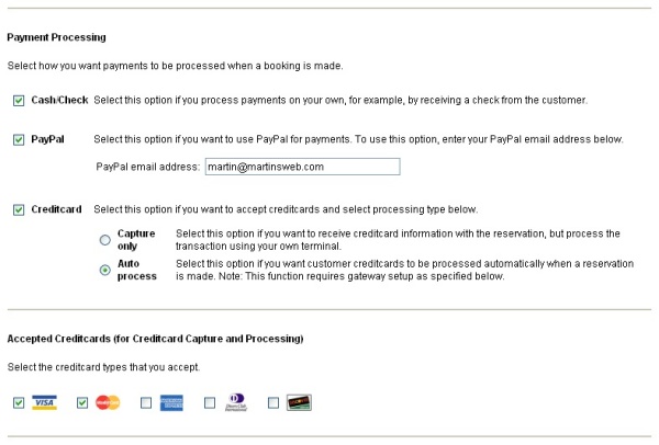 Payment Options