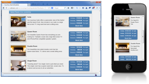 The New WebReserv Booking Calendar
