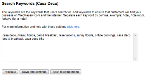 Add keywords to your website to increase Google ranking