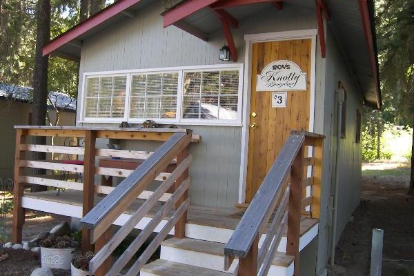 Roy Rodgers Bungalow nestled in the pines.