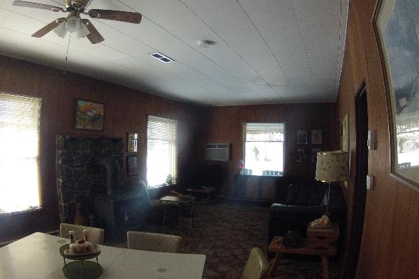 Picture from kitchen looking into living room 