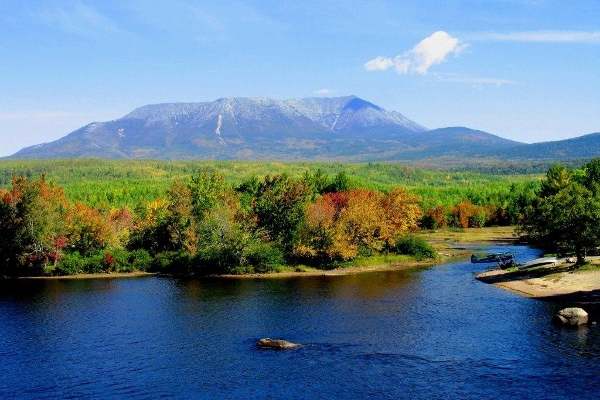 Mt Katahdin from Abol Bridge