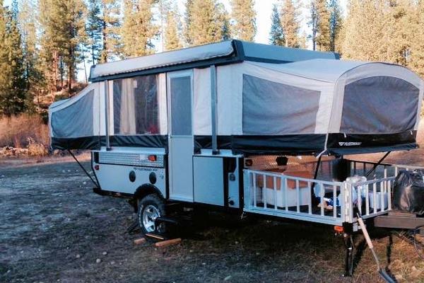 Popup trailer up
