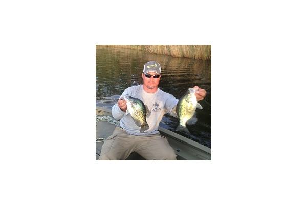 Chuck Rollins on Cedar Creek Lake Catching Fish like Crappie, White Bass & Htybrid Striper