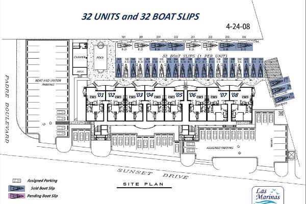 Assigned boat  slips