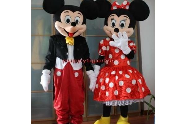 Mickey and Minnie Mouse