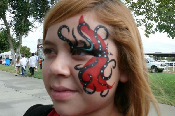 Simple Cheek Face Painting