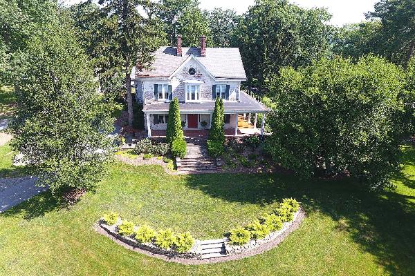 South view drone photo  (wedding ceremony lawn)