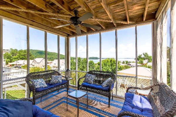 Balcony porch sitting area