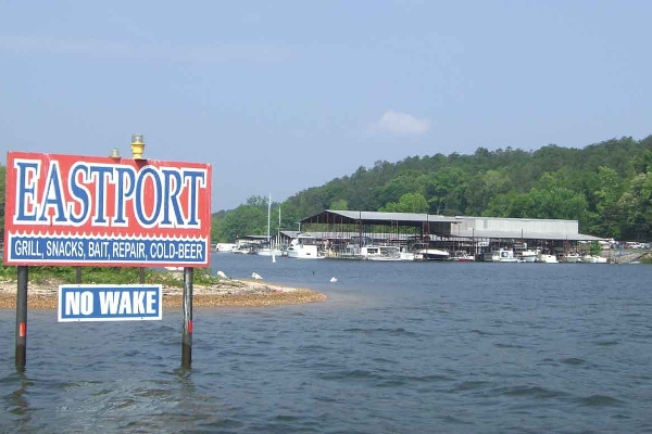 Entry by water to EASTPORT MARINA