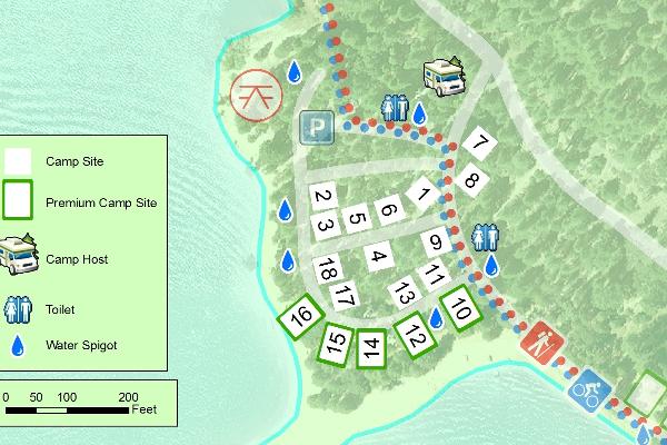 Pinecone Peninsula Map