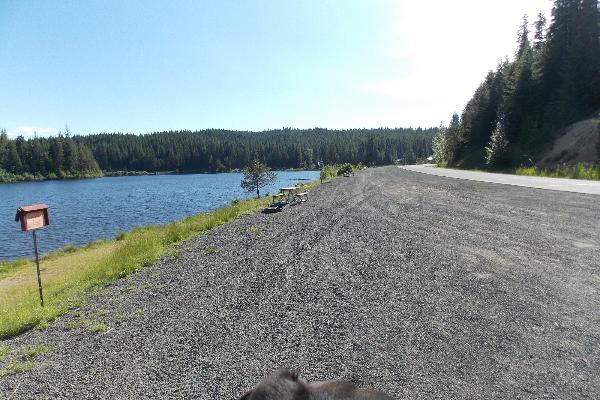 8 different sites all along the reservoir with fire ring and picnic table per site