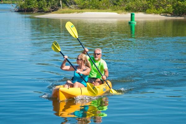 Hobie tandem sit on top kayak.