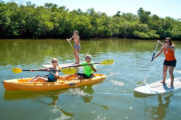 Hobie tandem sit on top kayak.