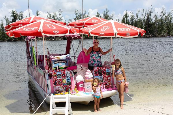 Ice Cream Boat at Keewaydin Island