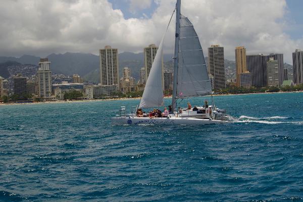 Catamaran Sunset sail