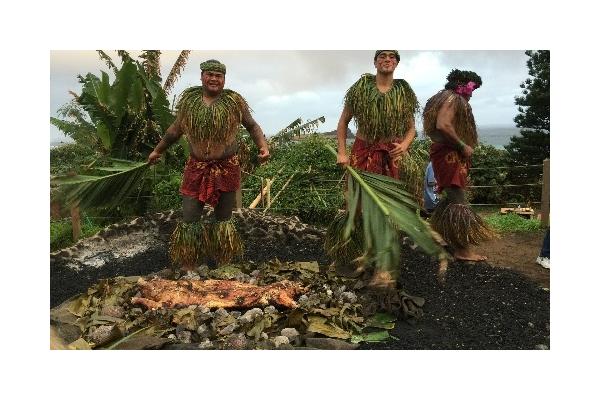 Imu' Ceremony luau on the beach