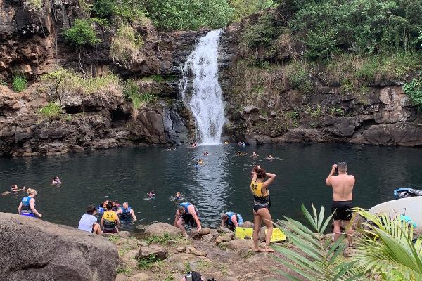 Swim at Waimea Fall Valley