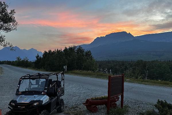 View from our campground office 