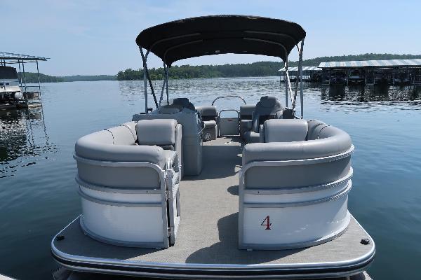 23' Lowe Tritoon with 115 hp Mercury 4-stroke engine