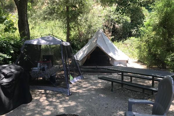 Sequoia Dawn Glamping Sit