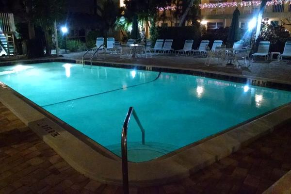 Pool at night