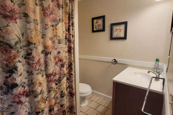 Downstairs bathroom w/ shower & tub combo