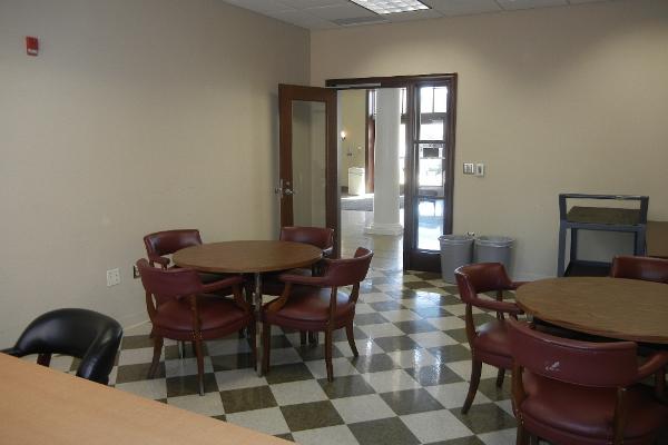 Break room adjacent to Atrium