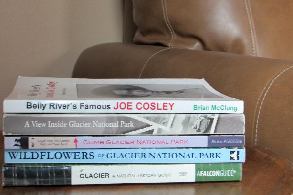 Books on Glacier National Park and board games are included in each cabin. 