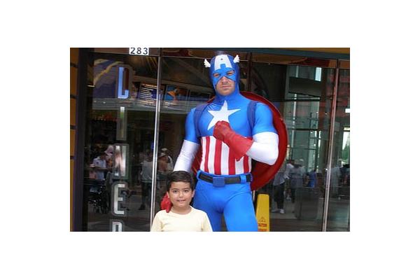 Captain USA Birthday Party character