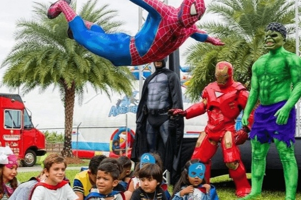 characters for birthday parties Spiderman