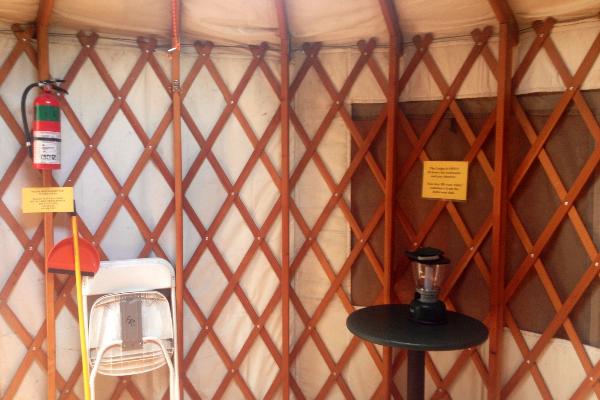 small yurt interior