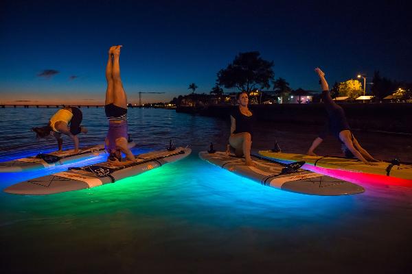 Nocqua LED light kits for SUP board and Kayak Rentals