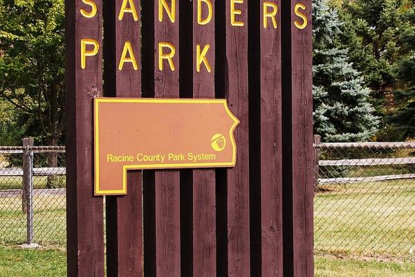 Sanders Park entrance sign