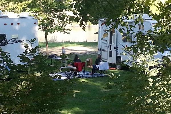 RV Morning by the River