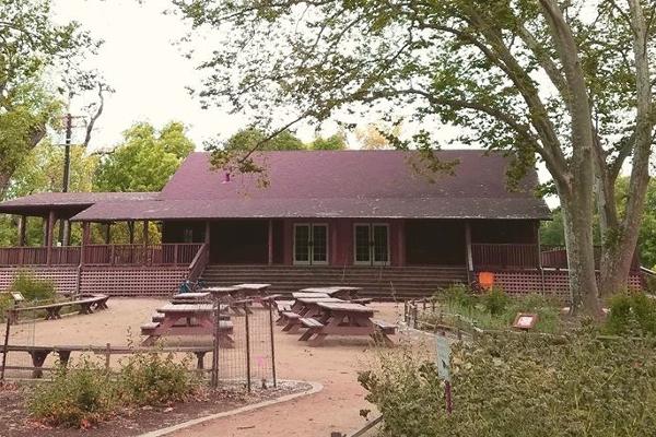 The Myrtle Johnston Lodge at Camp Pollock, was built in the 1920's by the Lions Club for the Boy Scouts of America.