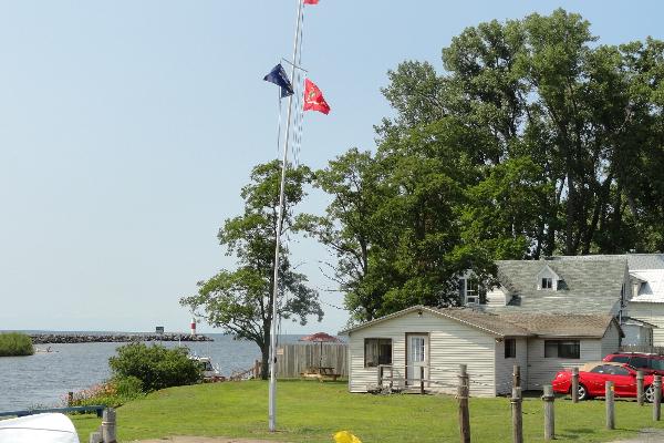 View of Waterfront Cabin from Lighthouse