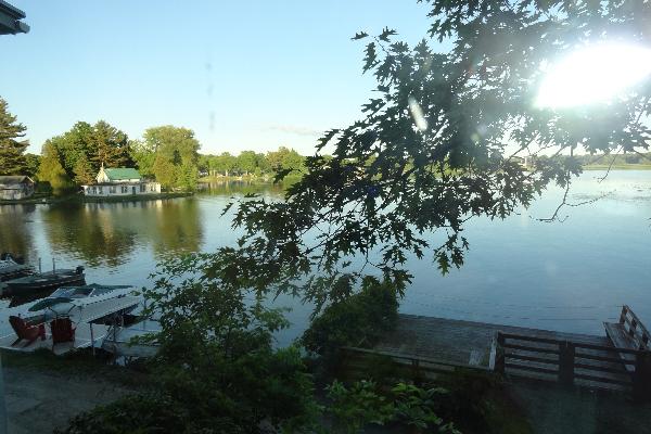 The Salmon River from inside the home