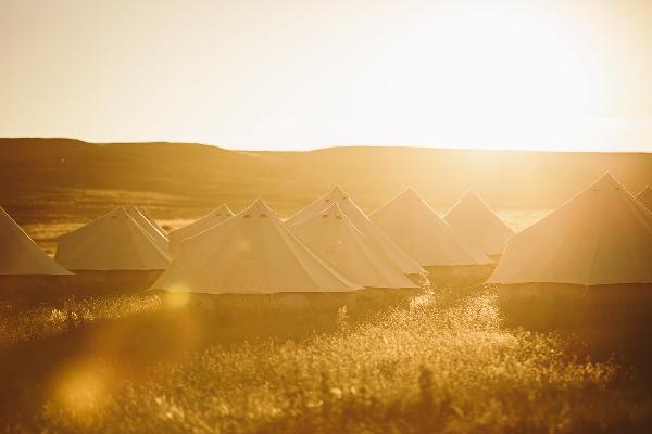 Tents at Sunrise