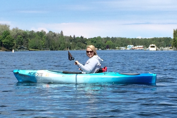 Our location is great for paddling to nearby beaches!